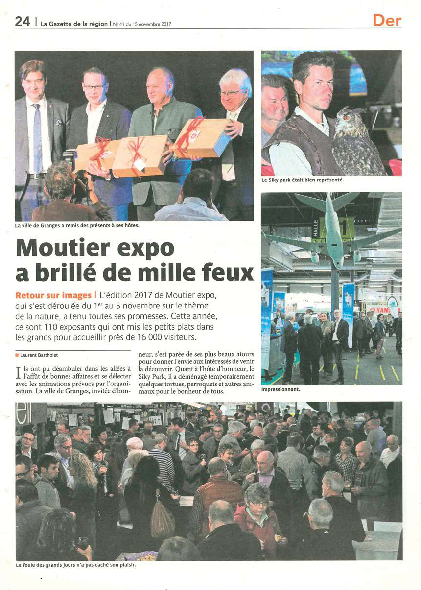 moutier expo article de presse la gazette