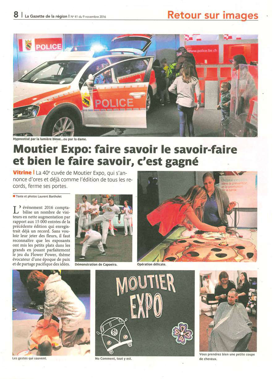 moutier expo article de presse la gazette