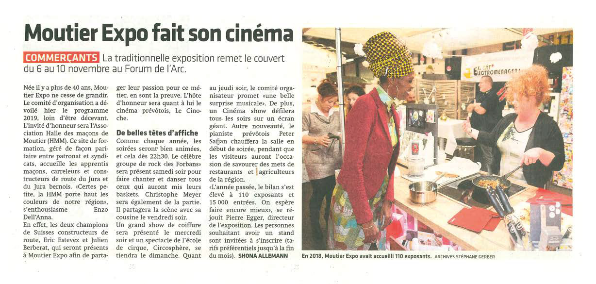 moutier expo article de presse le journal du jura