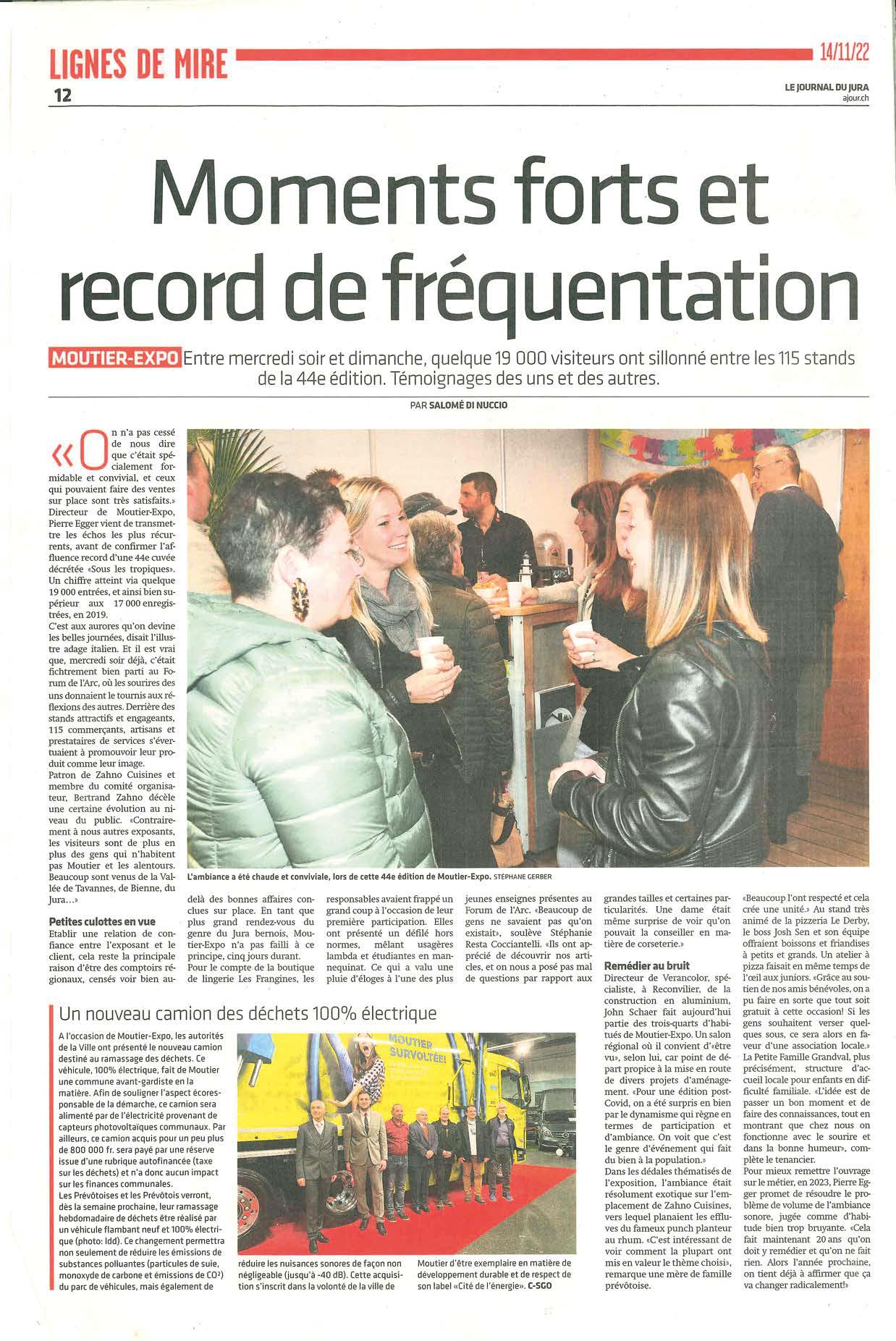 moutier expo article de presse le journal du jura
