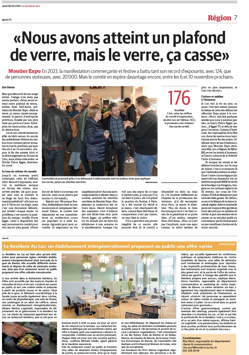 moutier expo article du journal du jura