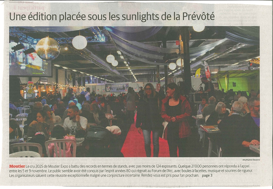 moutier expo article du quotidien jurassien