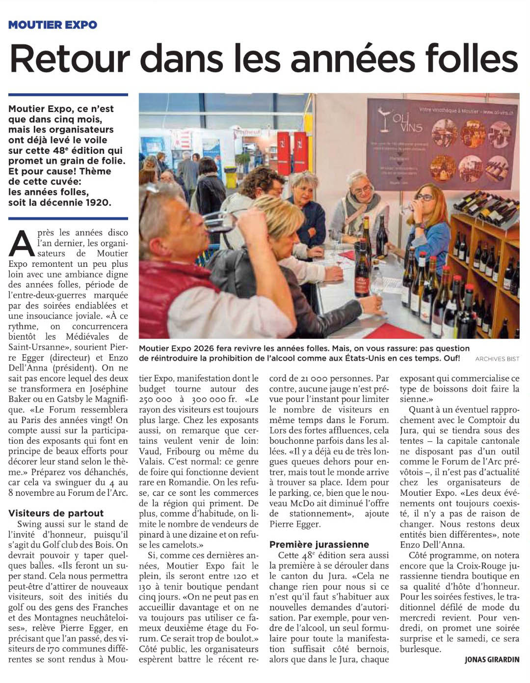 moutier expo article du quotidien jurassien